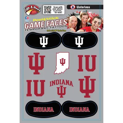  Hoosiers | Indiana Combo Pack Waterless Face Tattoos | Alumni Hall