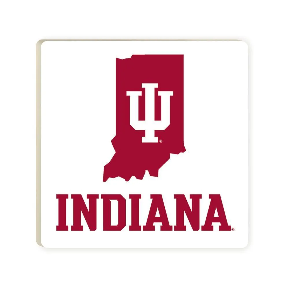  Hoosiers | Indiana Single Primary Logo Coaster | Alumni Hall