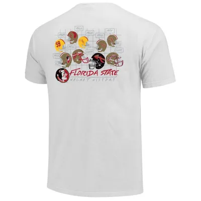 Fsu | Florida State Football Helmet History Comfort Colors Tee Alumni Hall