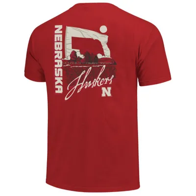 Huskers | Nebraska Farming Flag Comfort Colors Tee Alumni Hall