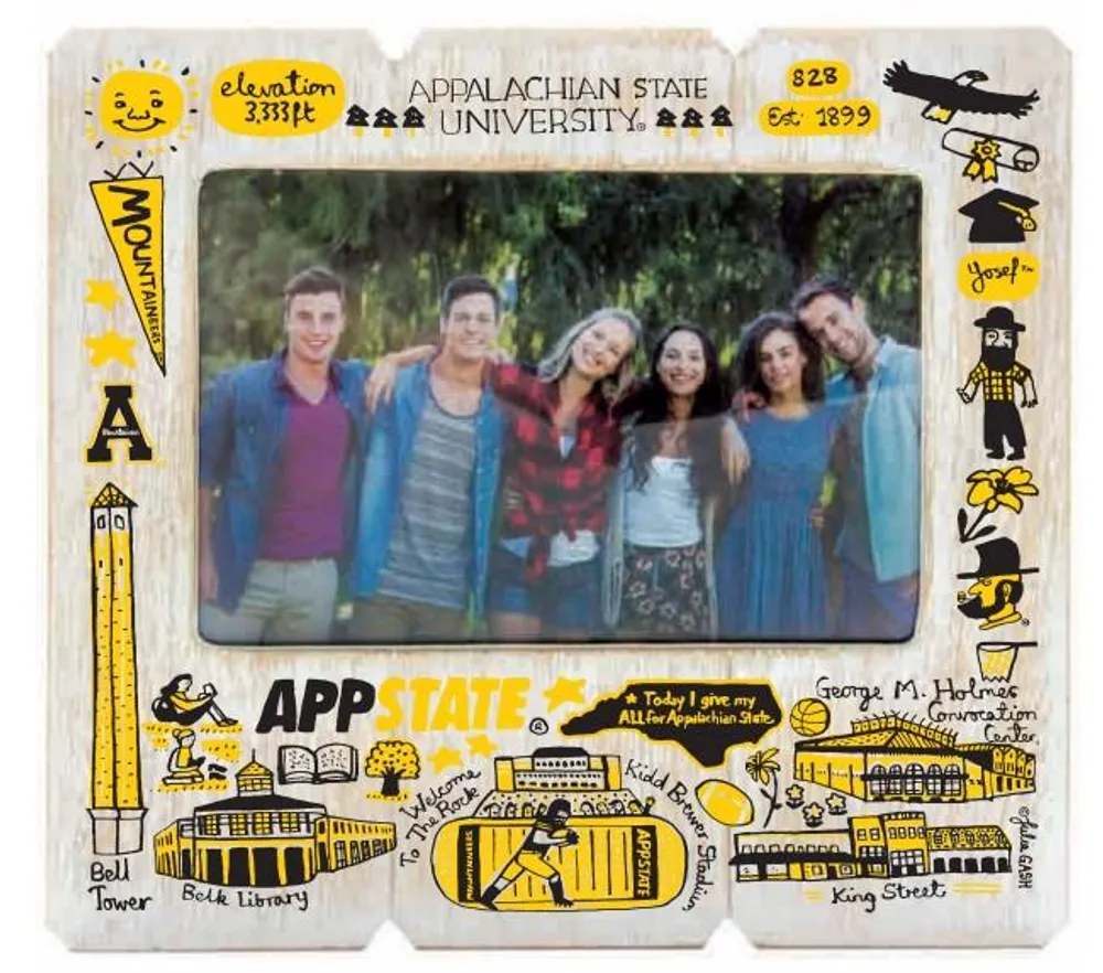  App | App State Julia Gash 4 X 6 Distressed Frame | Alumni Hall