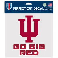  Hoosiers | Indiana 8 X 8 Go Big Red Decal | Alumni Hall