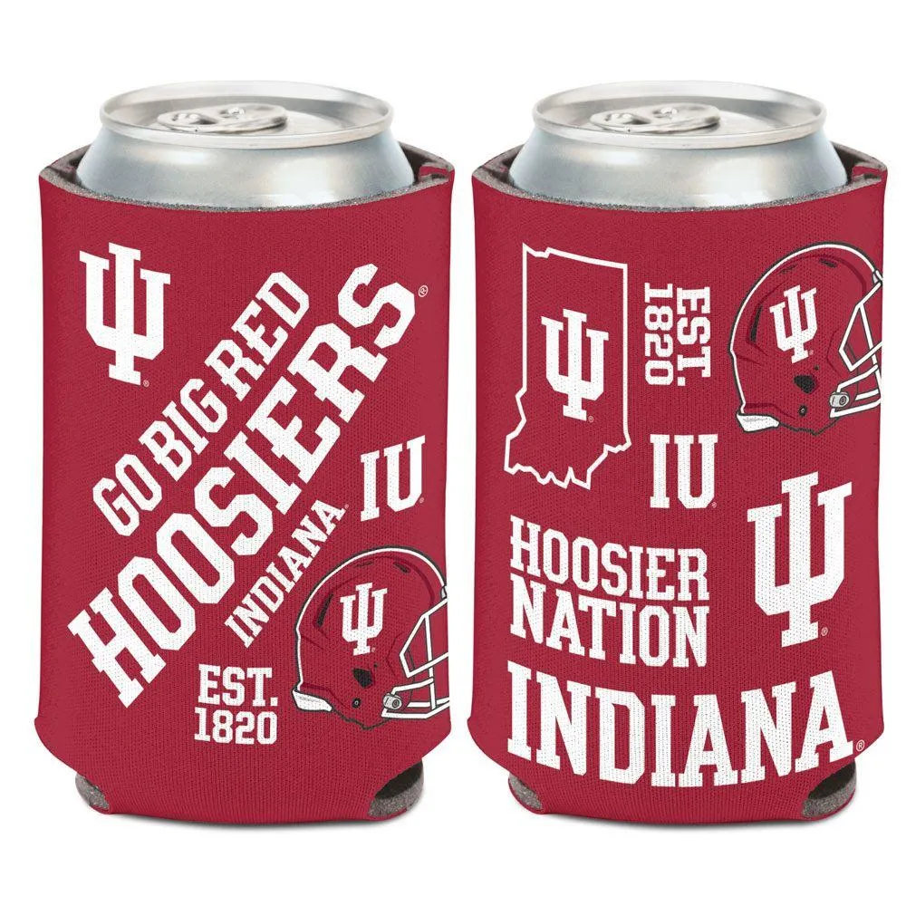  Hoosiers | Indiana 12oz Scatterprint Can Cooler | Alumni Hall