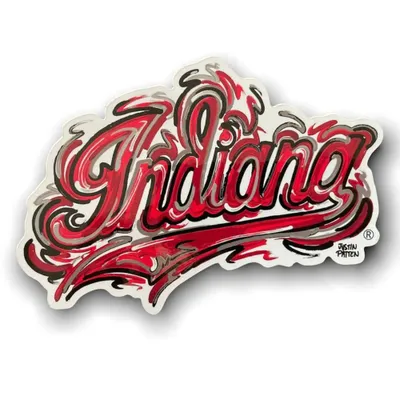  Hoosiers | Indiana 4x 6 Script Decal | Alumni Hall