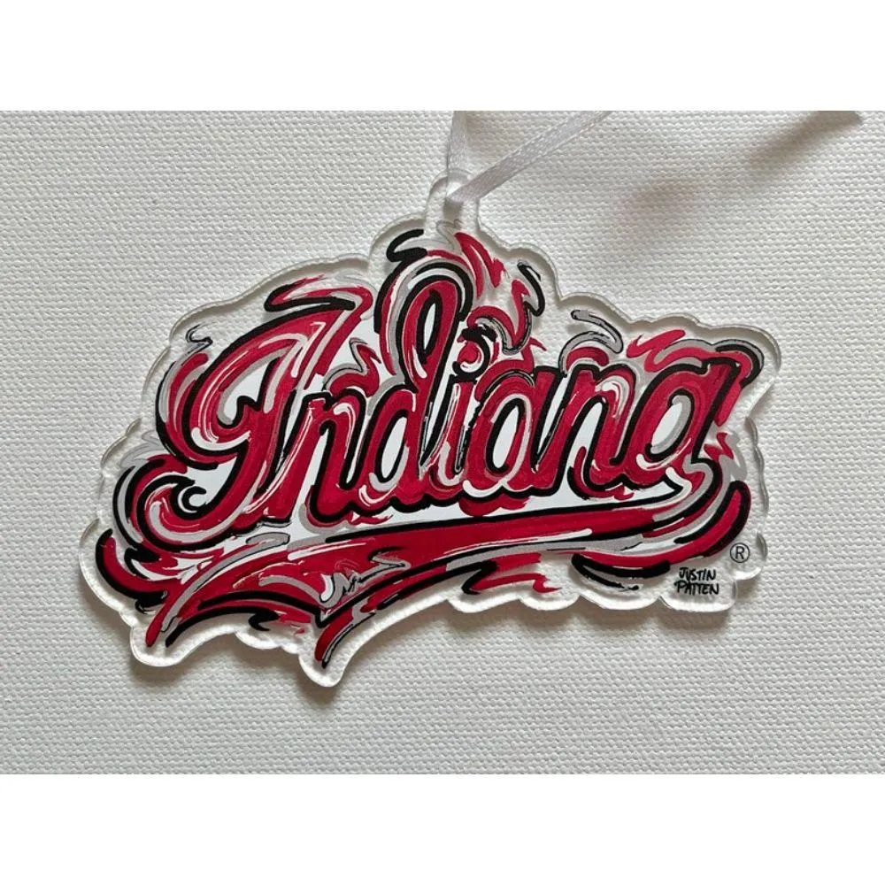  Hoosiers | Indiana Script Ornament | Alumni Hall