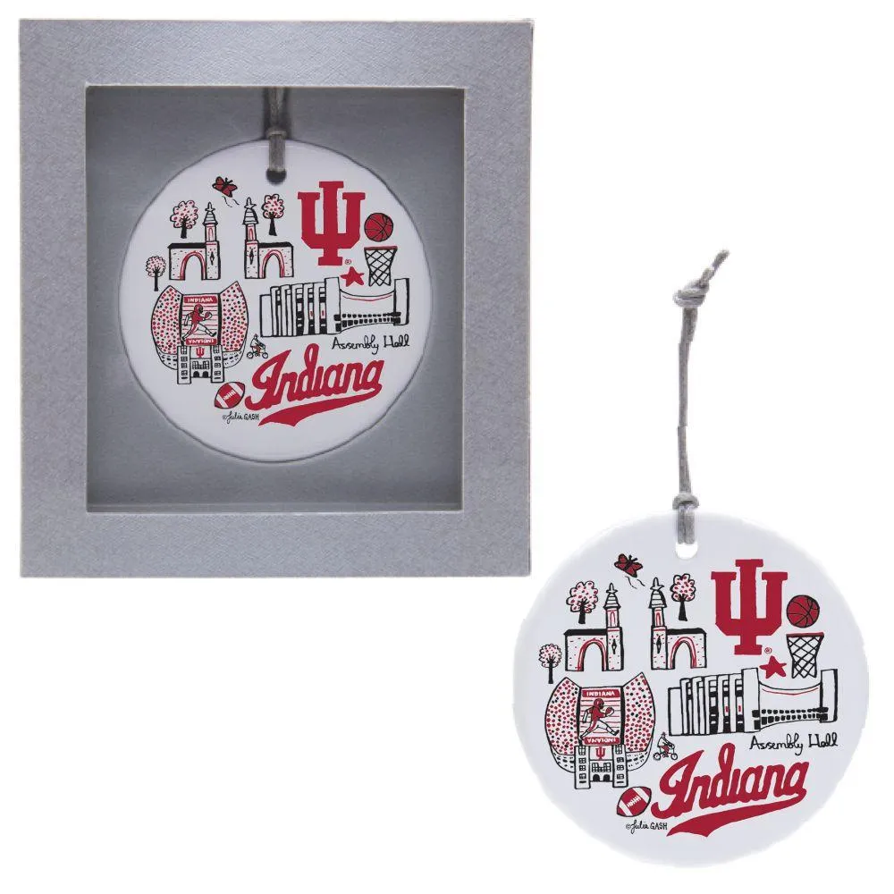  Hoosiers | Indiana Julia Gash Round Ornament | Alumni Hall