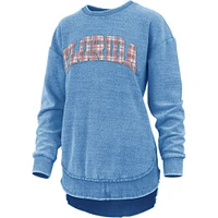 Florida Pressbox Oakville Plaid Reverse Poncho Pullover