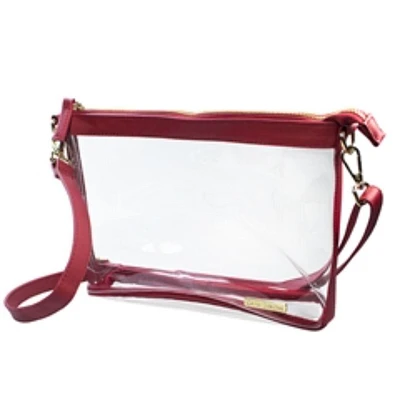 Capri Designs Crimson Clear Large Crossbody