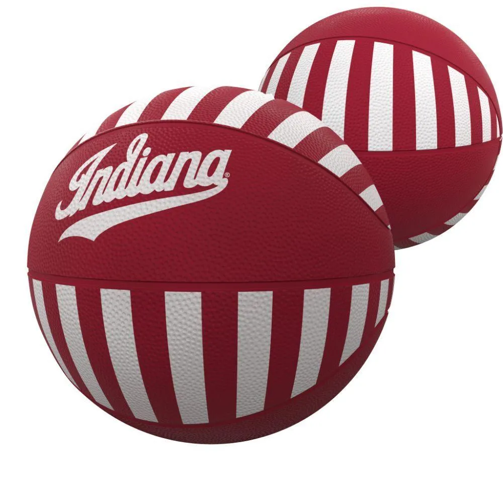  Hoosiers | Indiana Mini Rubber Candy Stripe Basketball | Alumni Hall