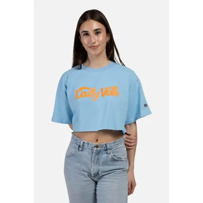 Lady Vols | Tennessee Track Cropped Tee Orange Mountain