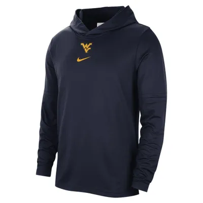 Wvu | West Virginia Nike Dri- Fit Hooded Player Top Alumni Hall