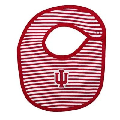  Hoosiers | Indiana Striped Newborn Bib | Alumni Hall