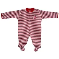 Hoosiers | Indiana Infant Striped Footed Romper Alumni Hall