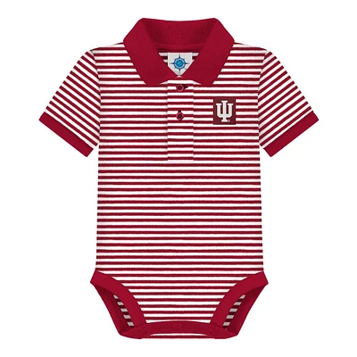 Indiana Infant Striped Polo Bodysuit
