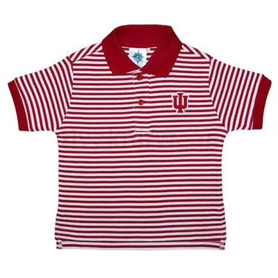 Hoosiers | Indiana Toddler Striped Polo Shirt Alumni Hall