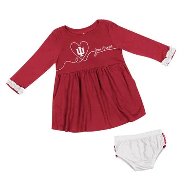 Hoosiers | Indiana Colosseum Infant Legend Dress And Bloomer Set Alumni Hall