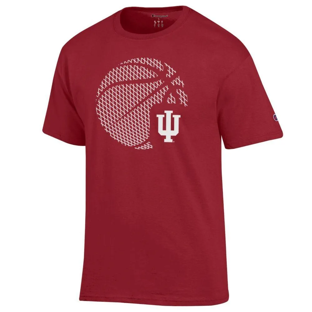 Hoosiers | Indiana Champion Giant Basketball With Logo Tee Alumni Hall