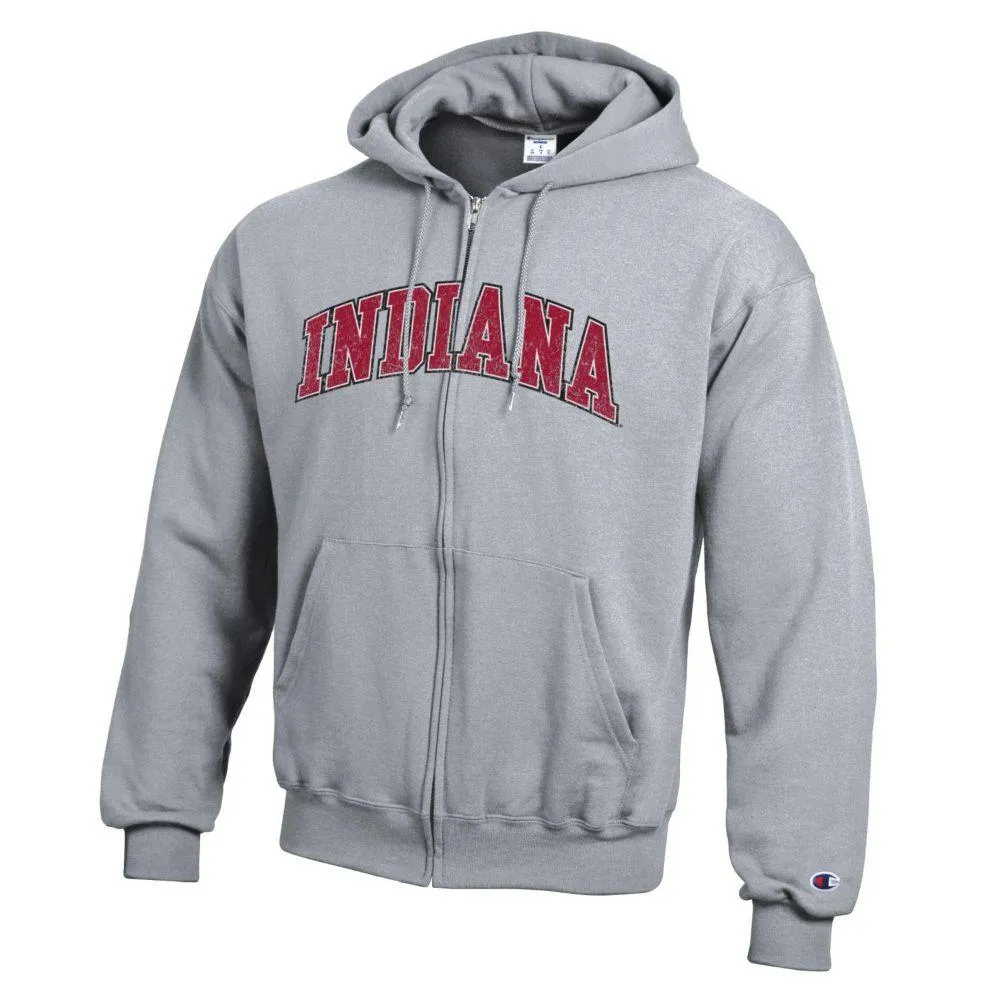 Hoosiers | Indiana Champion Arch Full Zip Hoodie Alumni Hall