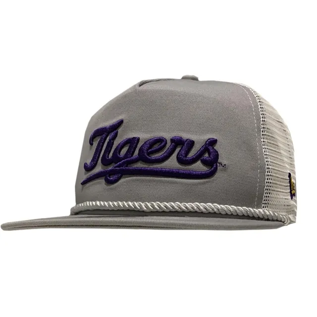 LSU Tigers Ahead Script Colonial Structured Rope Hat - Black