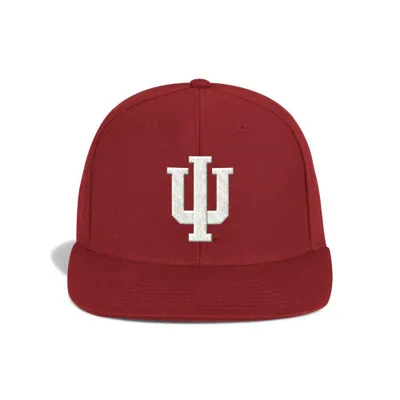 Hoosiers | Indiana Adidas Flatbrim Snapback Hat | Alumni Hall