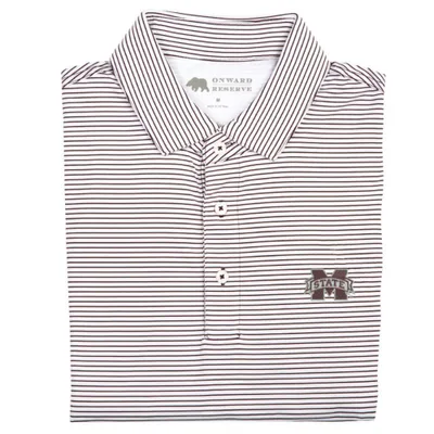 Bulldogs | Mississippi State Onward Reserve Birdie Stripe Polo Alumni Hall