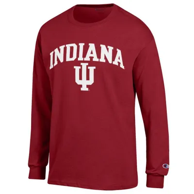 Hoosiers | Indiana Champion Arch Over Logo Long Sleeve Tee Alumni Hall