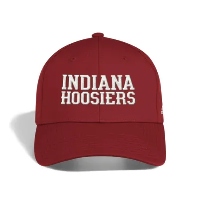 Hoosiers | Indiana Adidas Polyester Structured Flex Fit Hat Alumni Hall