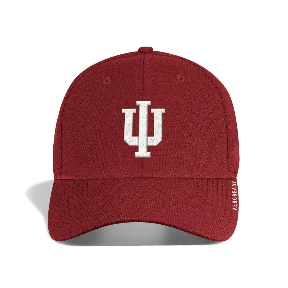 Hoosiers | Indiana Adidas Coach Structured Flex Fit Hat Alumni Hall