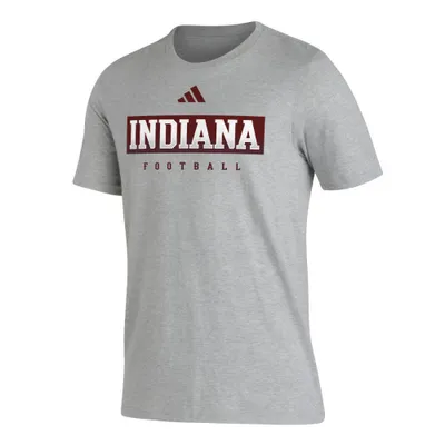 Hoosiers | Indiana Adidas Practice Football Pregame Tee Alumni Hall