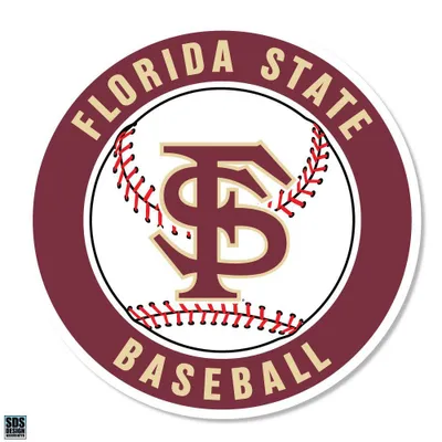 Fsu | Florida State 3  Baseball Circle Decal | Alumni Hall