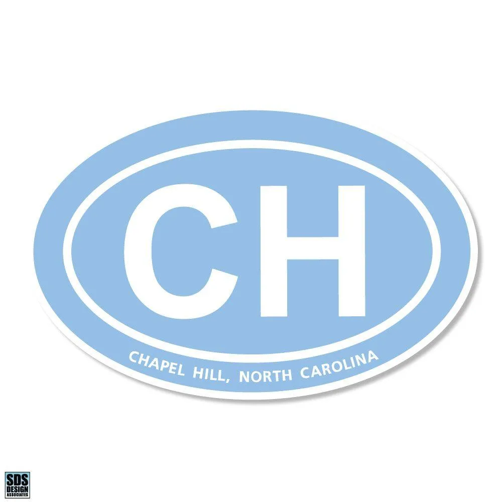  Unc | Chapel Hill 6  Oval Decal | Alumni Hall