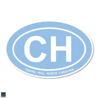  Unc | Chapel Hill 6  Oval Decal | Alumni Hall