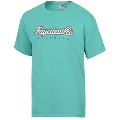 Fayetteville Women's Straight Script Comfort Wash Tee