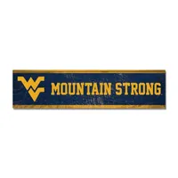  Wvu | West Virginia 1.5  X 6  Mountain Strong Wood Magnet | Alumni Hall