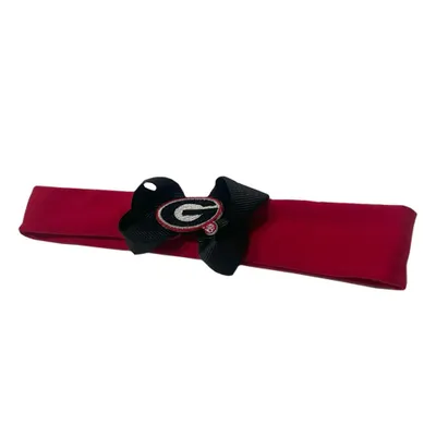  Dawgs | Georgia Infant/Toddler Bow Stretch Headband | Alumni Hall