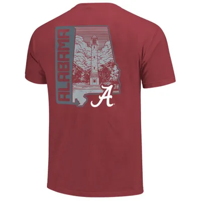 Bama | Alabama Denny Chimes State Comfort Colors Tee Alumni Hall