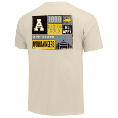 App | State School Squares Comfort Colors Tee Alumni Hall