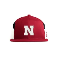  Huskers | Nebraska Adidas Players Pack Flat Bill Hat | Alumni Hall