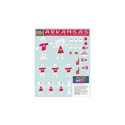 Arkansas Razorbacks Family Decal Sheet