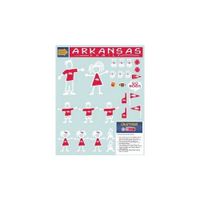 Arkansas Razorbacks Family Decal Sheet