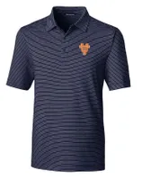 Vols | Tennessee Cutter & Amp ; Buck Interlock Forge Pencil Stripe Polo Alumni Hall