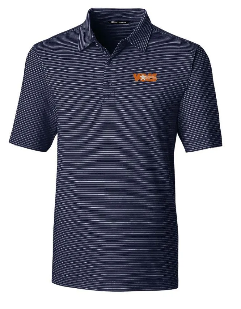 Tennessee Cutter & Buck Vol Star Forge Pencil Stripe Polo