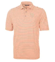 Vols | Tennessee Cutter & Amp ; Buck Interlock Virtue Eco Pique Stripe Polo Alumni Hall