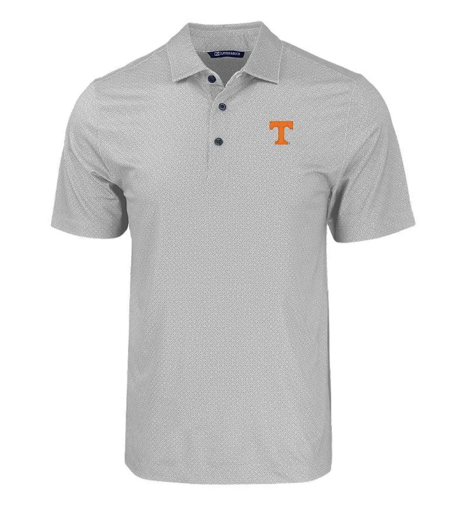 Vols | Tennessee Cutter & Amp ; Buck Pike Tonal Geo Print Polo Alumni Hall