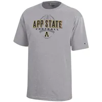 App | State Champion Youth Wordmark Over Football Tee Alumni Hall