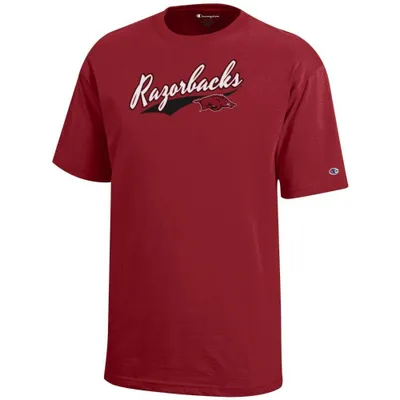 Razorbacks | Arkansas Champion Youth Script Mascot Tee Alumni Hall