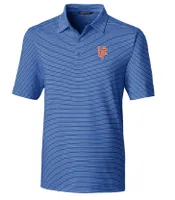 Gators | Florida Cutter & Amp ; Buck Interlock Forge Pencil Stripe Polo Alumni Hall