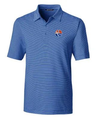 Gators | Florida Cutter & Amp ; Buck Circle Uf Forge Pencil Stripe Polo Alumni Hall