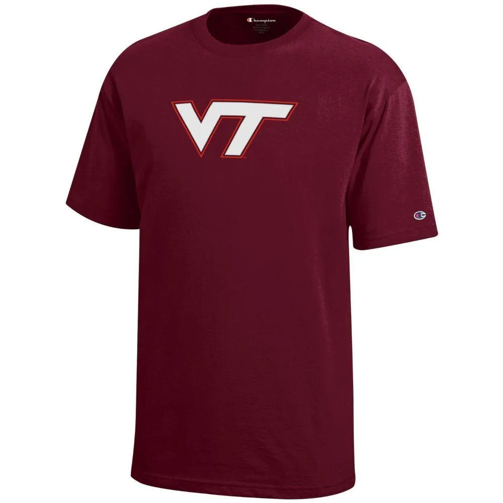 Hokies | Virginia Tech Champion Youth Giant Vt Logo Tee Alumni Hall