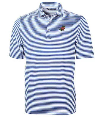 Gators | Florida Cutter & Amp ; Buck Albert Virtue Eco Pique Stripe Polo Alumni Hall